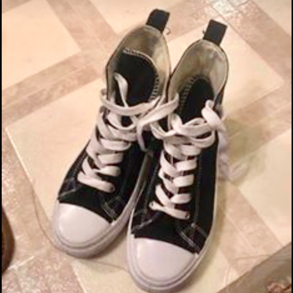 Black & white high tops